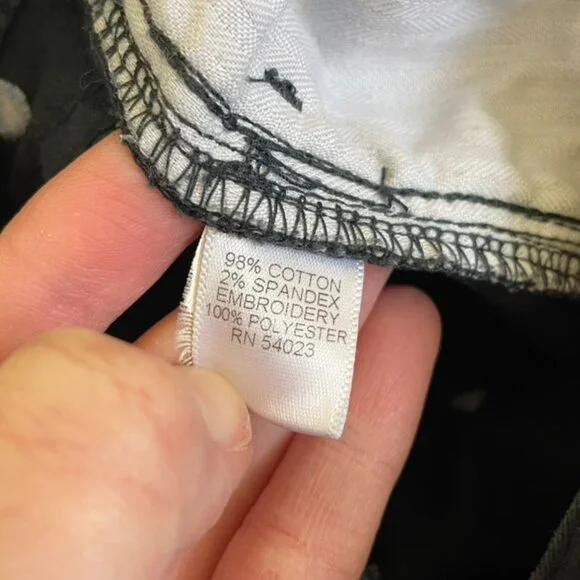 BANANA REPUBLIC Blue Hayley Dot Skinny Ankle Pants Navy Embroidered Polka Dot 27 - Picture 9 of 13